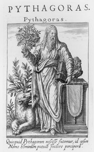 Pythagoras (c.580-c.500 v.Chr.) door Unbekannt Unbekannt